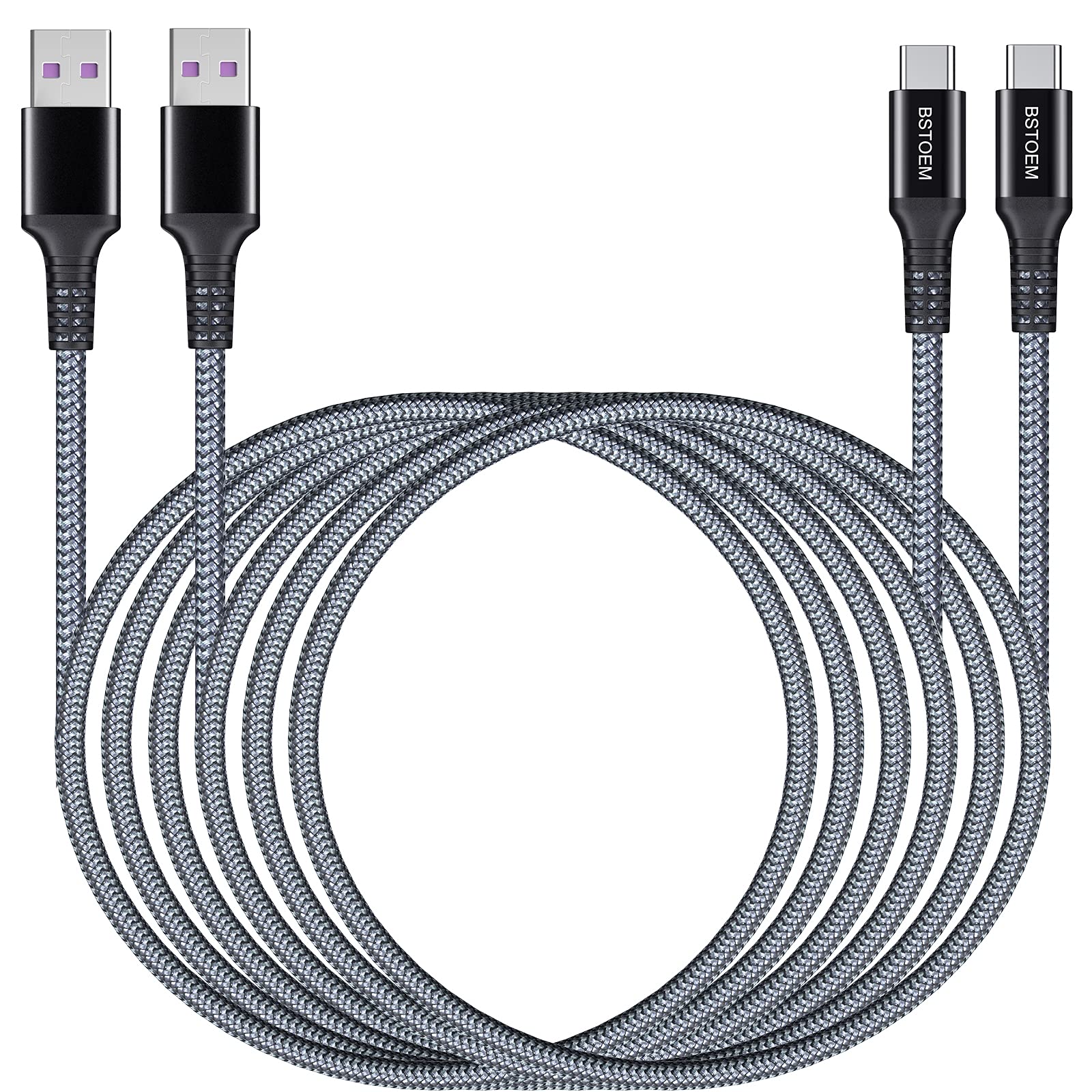 C Charger Cable Fast Charging Long Usb C Cord Type C Chargers 10Ft 2Pack Usb C For Samsung Galaxy S10/S9/S8/S7/ Note/9/8,For Kin